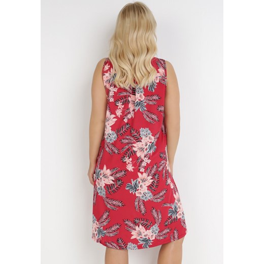 Czerwona Sukienka Thanohsa L/XL Born2be Odzież