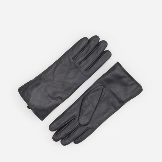Reserved - Skórzane rękawiczki - Czarny Reserved S wyprzedaż Reserved