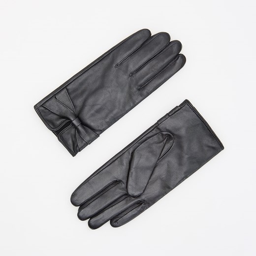 Reserved - Skórzane rękawiczki - Czarny Reserved S okazja Reserved