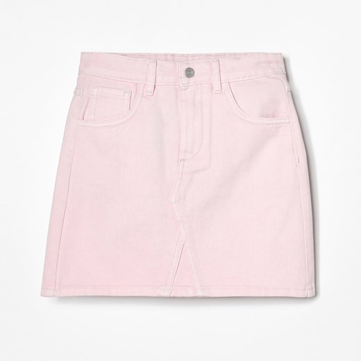 Reserved - Bawełniana spódnica mini - Różowy Reserved 164 wyprzedaż Reserved