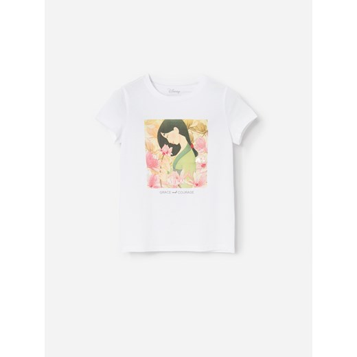 Reserved - Bawełniany t-shirt z aplikacją Mulan - Reserved 140 wyprzedaż Reserved