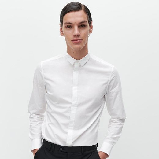 Reserved - Elegancka koszula z bawełny organicznej - Biały Reserved XL promocyjna cena Reserved