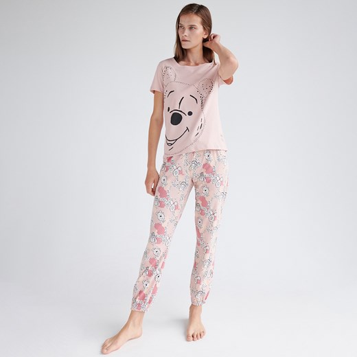 Reserved - Piżama z długimi spodniami Winnie the Pooh - Kremowy Reserved M promocyjna cena Reserved