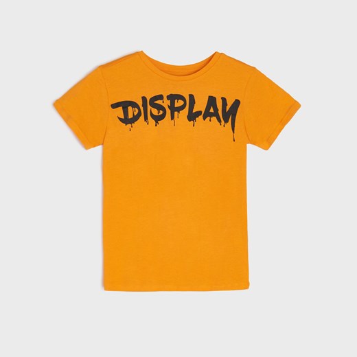 Sinsay - Koszulka z nadrukiem - Pomarańczowy Sinsay 122 Sinsay