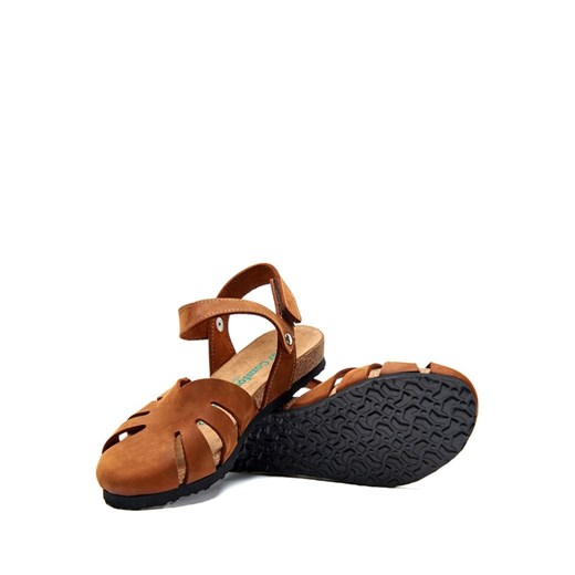 Skórzane sandały w kolorze brązowym Comfortfusse 37 promocja Limango Polska