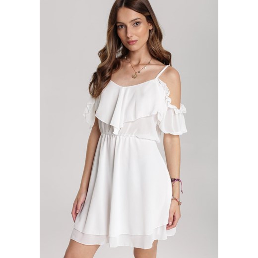 Biała Sukienka Meremeda Renee S/M Renee odzież