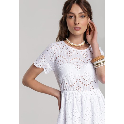 Biała Sukienka Adria Renee S/M Renee odzież