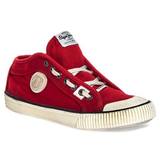 Trampki PEPE JEANS - Industry PBS30014 Red 255 eobuwie-pl czerwony damskie