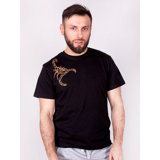Podkoszulka t-shirt bawełniany męski czarny scorpion  M Yoclub M YOCLUB