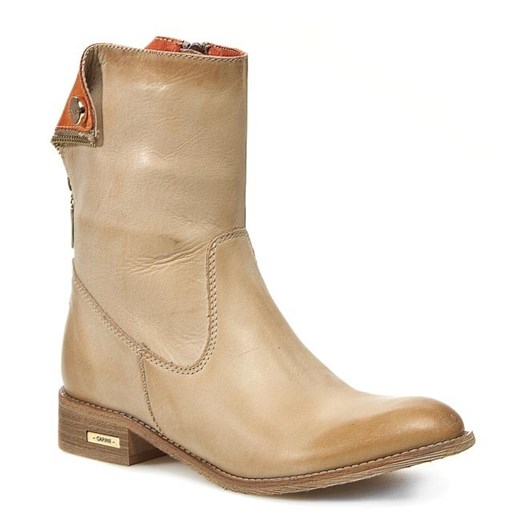 Botki CARINII - B2121 Montana Beige/Dynia eobuwie-pl brazowy Botki