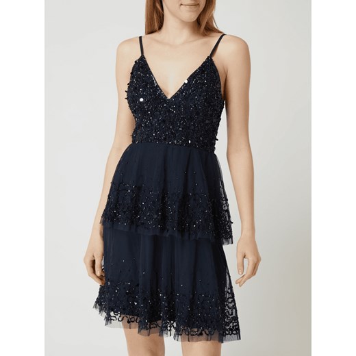 Sukienka koktajlowa z tiulu z cekinami model ‘Picasso’ Lace & Beads L okazja Peek&Cloppenburg 