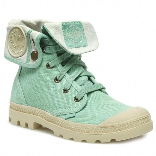 Trapery PALLADIUM - BAGGY 92353301 Neptune/Ecru eobuwie-pl zielony damskie
