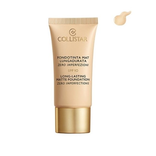 Collistar, Long - Lasting Matte Foundation matujący, podkład do twarzy, 0 Cameo SPF 10, 30 ml Collistar wyprzedaż smyk