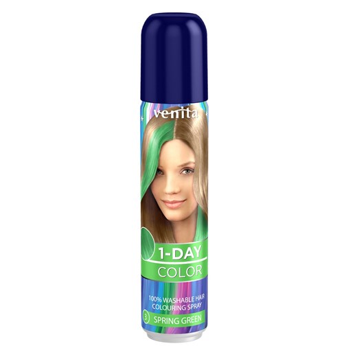 1-Day Color koloryzujący spray do włosów Wiosenna Zieleń 50ml Venita 50ml perfumgo.pl