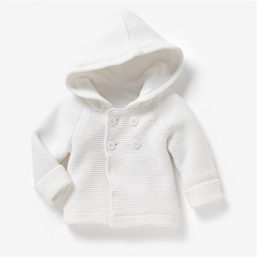 Sweterek dziecięcy trykotowy dla dziewczyn i chłopców la-redoute-pl bialy akryl