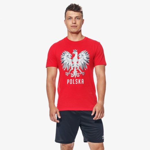 T-shirt męski Umbro z krótkim rękawem czerwony 