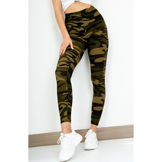 Miękkie legginsy moro S wyprzedaż zoio.pl