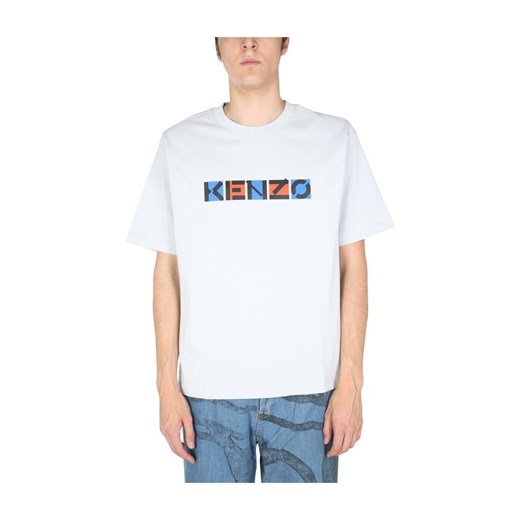T-shirt męski szary Kenzo z krótkimi rękawami 