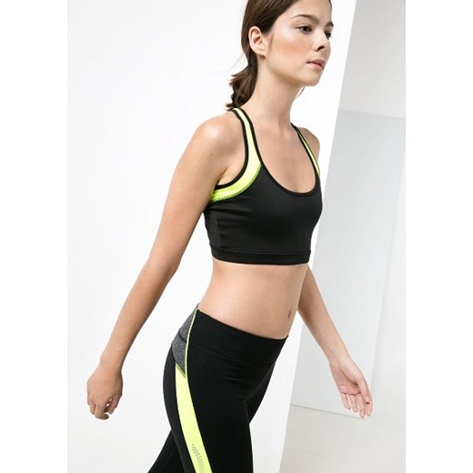 Fitness & Running - Biustonosz średnio podtrzymujący  mango brazowy bokserki