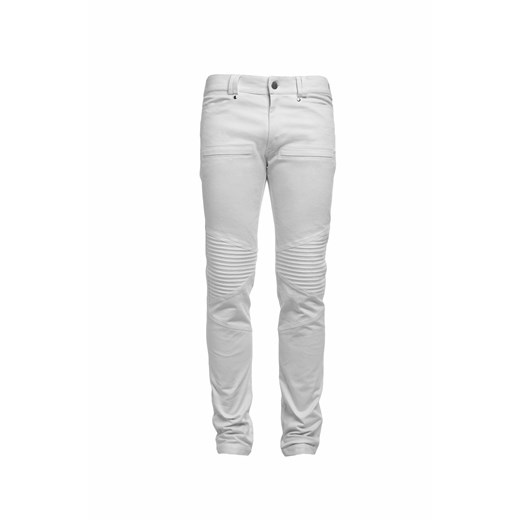 Białe spodnie Jeans Yeager boutiquelamode-com bialy bawełniane