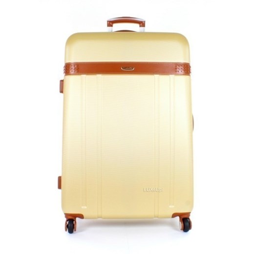 Duża walizka na kółkach Dielle 220 - beżowy lux4u-pl bezowy chropowate