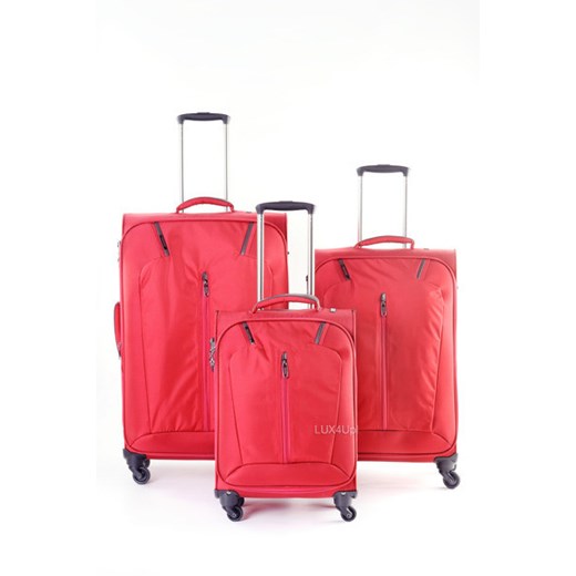 Komplet walizek Puccini Siena - czerwony lux4u-pl pomaranczowy baza pod makijaż