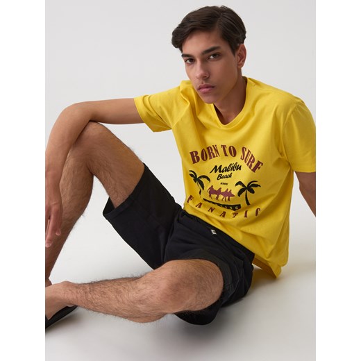 T-shirt męski Sinsay bawełniany