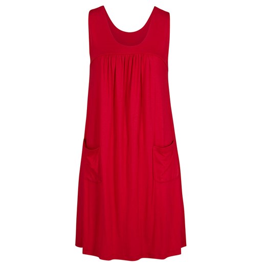 Sukienka z dżerseju z kieszeniami, gładka | bonprix 56/58 bonprix