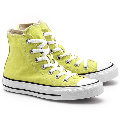 Chuck Taylor All Star - Żółte Canvasowe Trampki Damskie - 142370F mivo zielony damskie