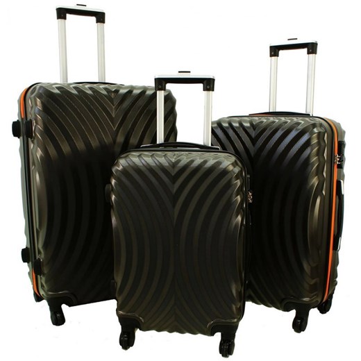 Zestaw 3 walizek PELLUCCI RGL 760 Szaro Pomarańczowe Pellucci Bagażownia.pl promocja