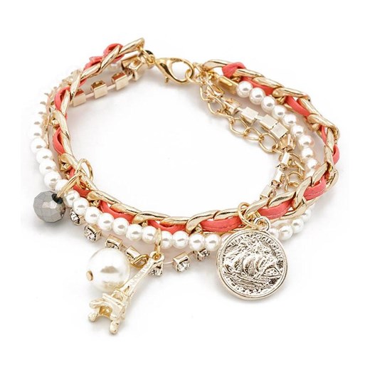 Bransoletka CORAL PARIS CHARMS iceberry bialy akryl