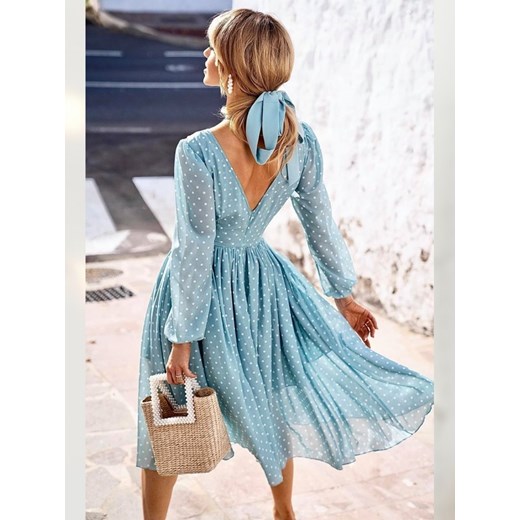 SUKIENKA NIKKA DOTTY BLUE Infinityfashion.pl 38 Infinity