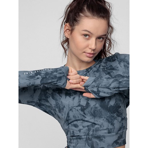 Koszulka damska 4F TSDLF010 Longsleeve - multikolor (H4L21 TSDLF010-90S) XL okazja Militaria.pl