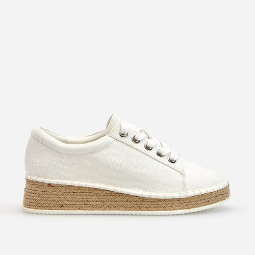 Reserved - Trampki z plecioną podeszwą - Biały Reserved 36 Reserved