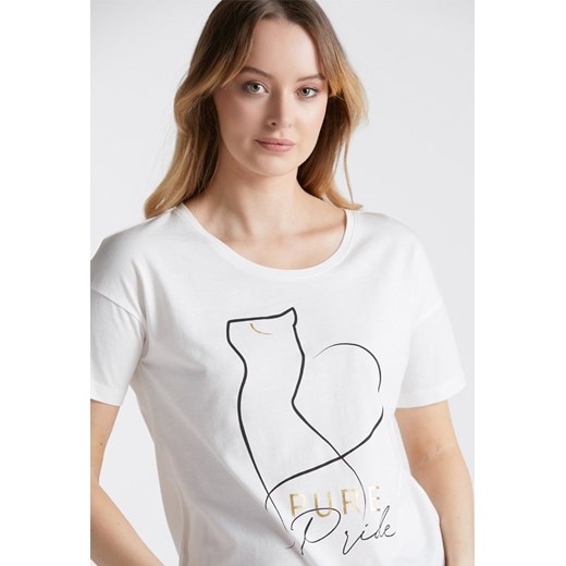 T-shirt z minimalistycznym wzorem Monnari S promocja E-Monnari