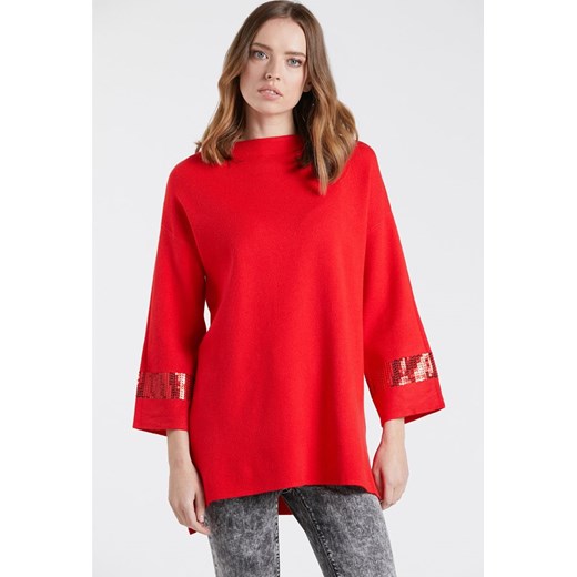 Sweter z cekinami na rękawach Monnari S/M okazja E-Monnari