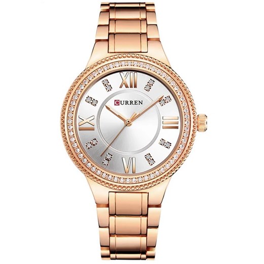 Zegarek CURREN Crystal - Różowy/Biały IZMAEL.eu
