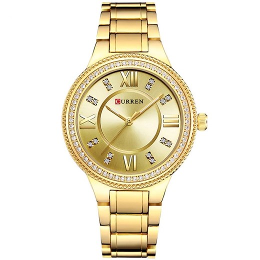 Zegarek CURREN Crystal - Złoty IZMAEL.eu