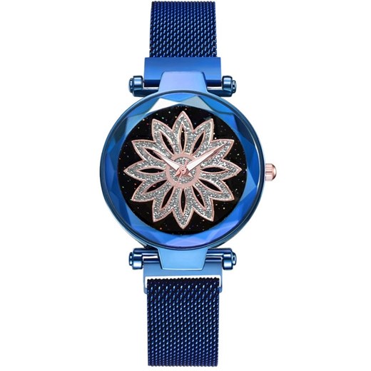Zegarek magnetyczny Ornamento - Niebieski IZMAEL.eu