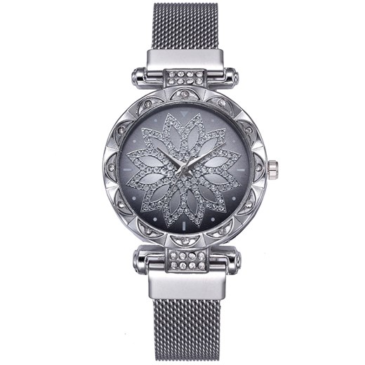 Zegarek magnetyczny Tinsel - Srebrny IZMAEL.eu