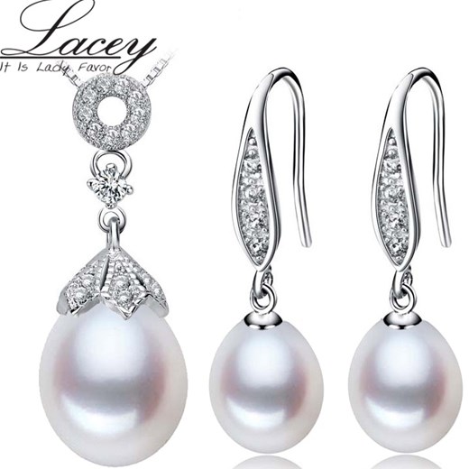 Zestaw perłowy Lacey Lux - Biały IZMAEL.eu