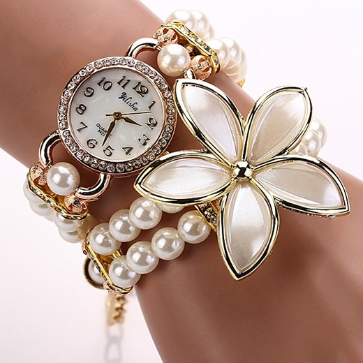Zegarek Pearl Flower - Biały IZMAEL.eu