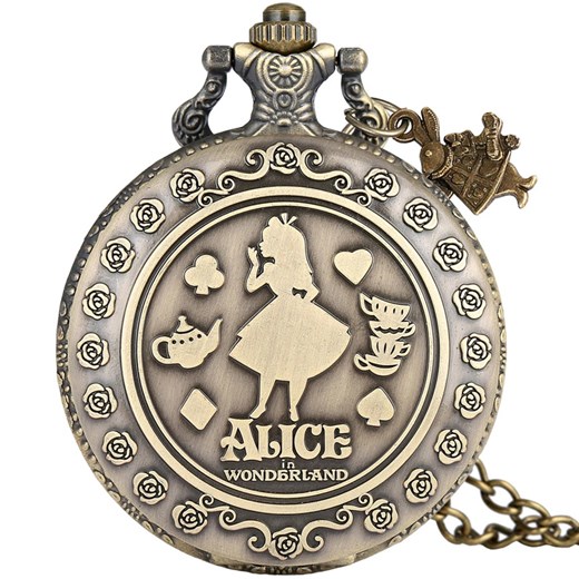 Zegarek kieszonkowy Alice - Złoty IZMAEL.eu
