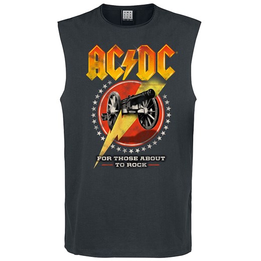 AC/DC - Amplified Collection - For Those About To Rock - Tanktop - ciemnoszary XXL EMP