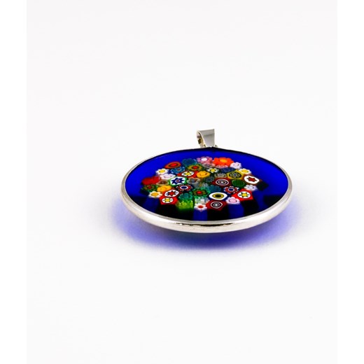 Wisiorek Murrina w Atramentowej Obwódce - biżuteria szkło Murano Skarby Murano Skarby Murano