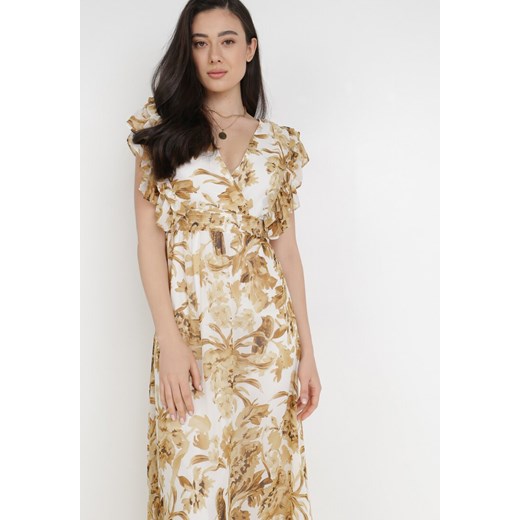 Sukienka Born2be z krótkim rękawem boho maxi