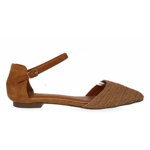 Modne sandały damskie w szpic firmy Bellucci Camelowe (kolory) 39 PaniTorbalska