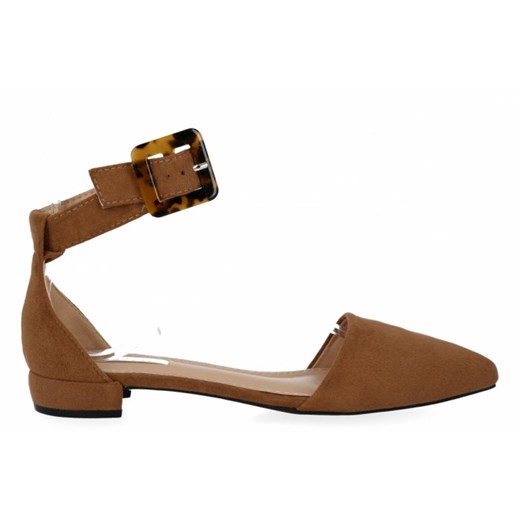 Camelowe sandały damskie na niskim obcasie firmy Bellucci (kolory) 36 PaniTorbalska