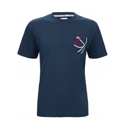 Tommy Hilfiger T-shirt Męski Regular Fit Navy ze sklepu dewear.pl w kategorii T-shirty męskie - zdjęcie 115064832