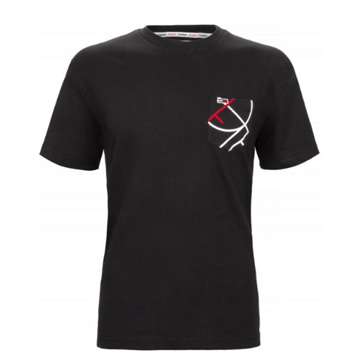Tommy Hilfiger T-shirt Męski Regular Fit Black ze sklepu dewear.pl w kategorii T-shirty męskie - zdjęcie 115064842